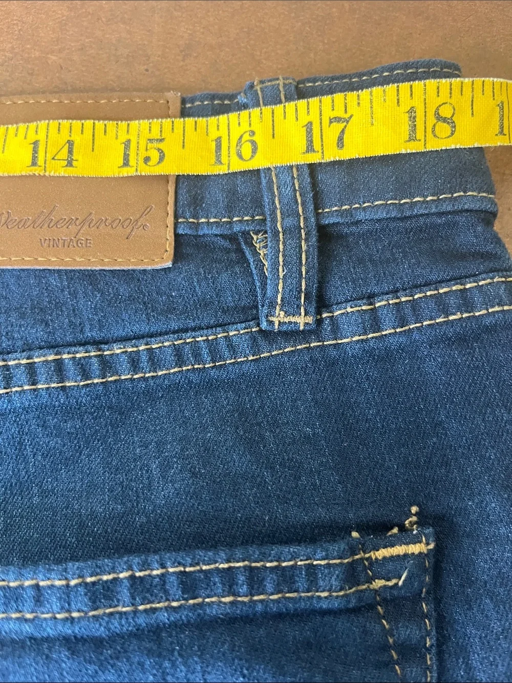 Weatherproof Men's Navy Slim Straight Jeans
